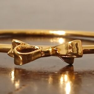 Kate Spade 14 K Gold Plates Bow Hinged Bracelet
